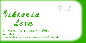 viktoria lexa business card